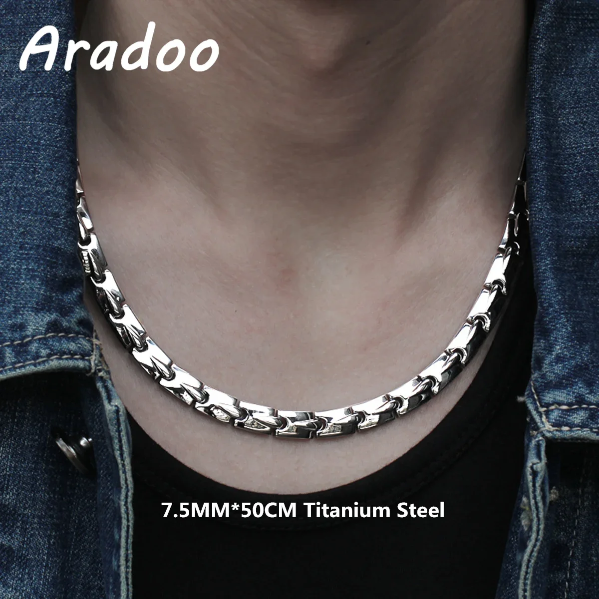 Ansi Chain - Anionowe naszyjnik choker antyradiacyjne ze stali