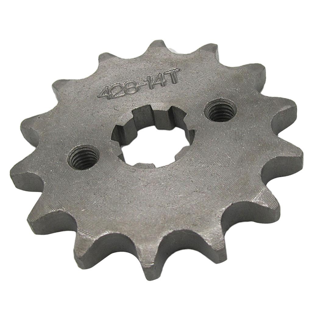 428 Chain - Przednia zębatka 428, 14 zębów, stalowa,