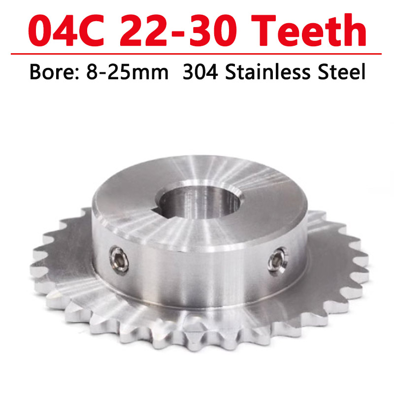 Chain Sprocket Set - 1szt 22-30Zęby 04C 304 Przemysłowa zębatka