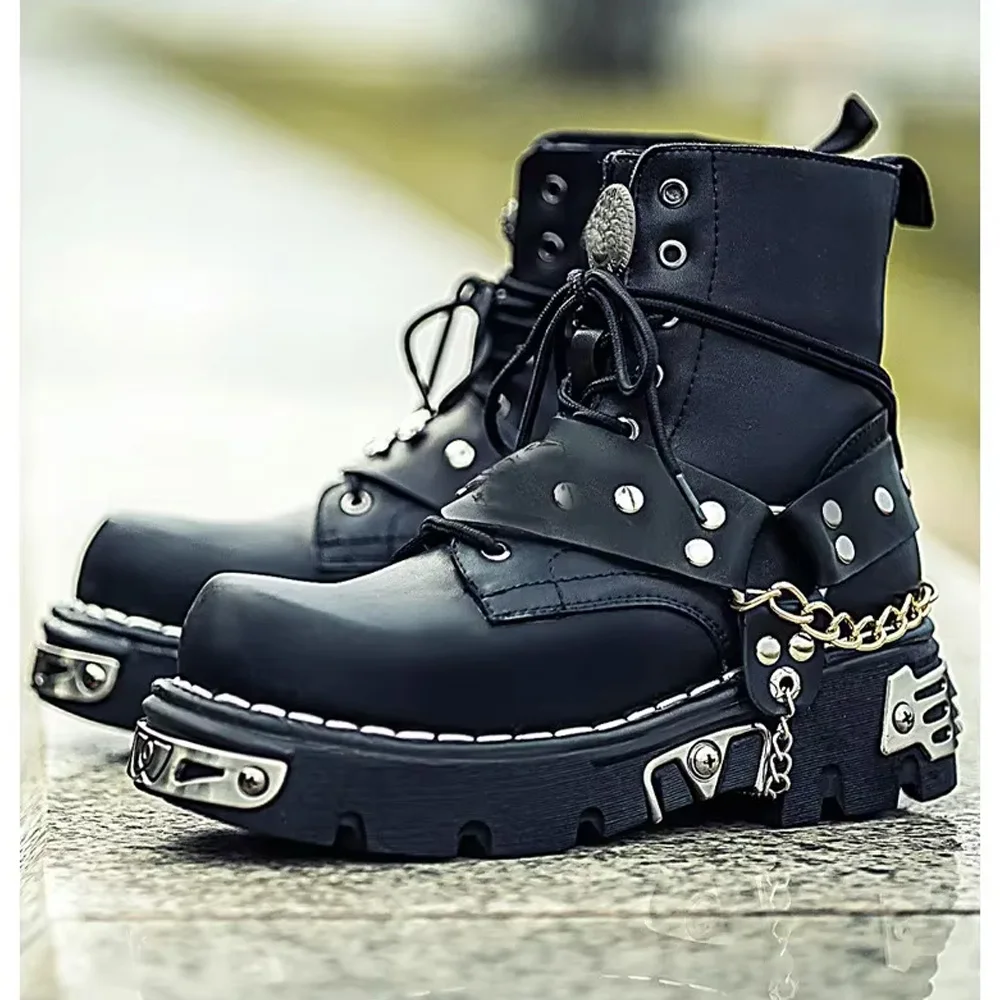 Męskie buty motocyklowe ze skó – Motorcycle Chain recenzja i cena